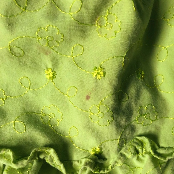 Green Peplum Top - Picture 5 of 6